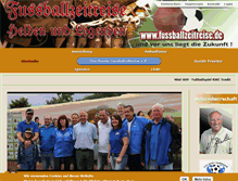 Tablet Screenshot of fussballzeitreise.de